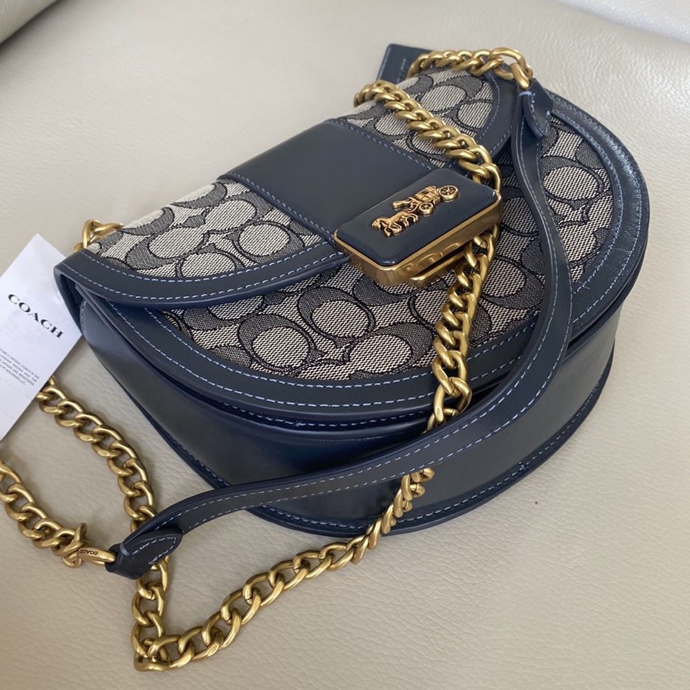 COACH bag - ALIE Signature Jaquard SADDLE Crossbody bag